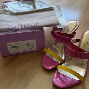 Botkier strappy colorful heels sz EUR 36.5 like new complete w/box dustbag